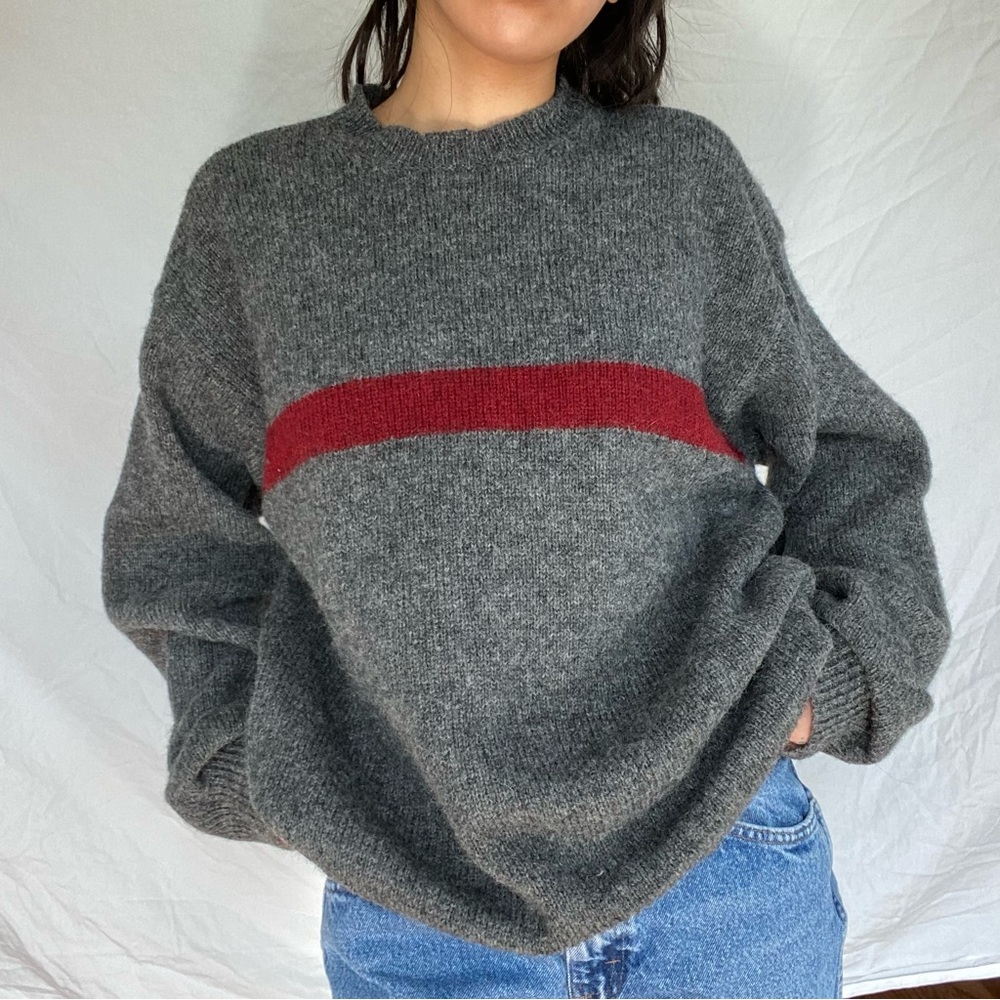 Grunge Wool Knit Sweater